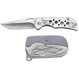 Maxam Belt Buckle with Hidden/Removable Liner Lock Knife