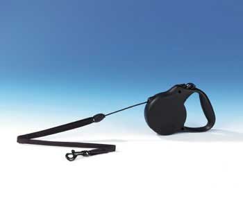 Flexi Usa Classic Cord-style Leash For Dogs Up To 44lb (blac
