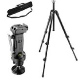Bogen - Manfrotto 055XDB Black Tripod Kit with 3265 Grip Action Ball Quick Release Head & Tripod Case