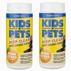 KIDS 'N' PETS DEEP CLEAN CARPET CLEANING POWDER - FRESH CITRUS 2 PACK 16 OUNCES (32 OUNCES TOTAL)