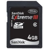 SanDisk 4GB Extreme III SDHC Card (Bulk Package)