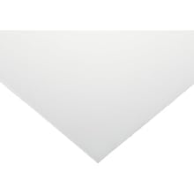HDPE (High Density Polyethylene) Sheet, Off-White, 0.06" Thickness, 12" Width, 24" Length (Pack of 1)