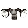 Heath Zenith SL-5318-BZ-A Motion-Sensing Shielded Wide-Angle Twin Security Light, Bronze