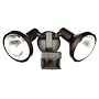 Heath Zenith SL-5318-BZ-A Motion-Sensing Shielded Wide-Angle Twin Security Light, Bronze