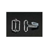 [EA628WL-1A] 20x2mm平ゴムロープ金具セット20組