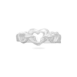 Cut Out Heart Toe Ring