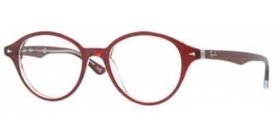 Ray Ban RX5257 Eyeglasses-5112 Bordeaux/Transparent-47mm On Sale