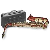 Stagg E-Flat Alto Saxophone with ABS Case - Red