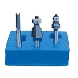 Amana AMS-333 3-PIECE TRIM BIT SET 1/4 SHANK