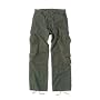 Vintage Paratrooper Cargo Pants, Washed for a Retro Look and Feel -Chocolate Brown