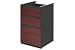 3 Drawer Pedestal In Bordeaux Cherry - Contemporary Office Collection