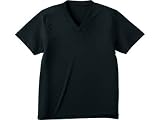 United Athle(ユナイテッドアスレ) | 4.3oz クールファーストVネックTシャツ カラー(Mens) ブラック L