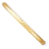 14k 4.75mm Diamond-cut Fancy Hinged Bangle Bracelet
