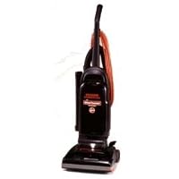 Hoover Commercial Windtunnel Bag-Style Upright Vacuum, 17 Lb, Black/Safety Orange