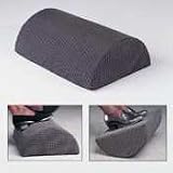 Foot Cushion, Half-Cylinder Design, Foam, 18W x 12D x 6H, Black SAF92311