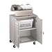 Buddy Products 9142-18 Wooden locking mail cart, 125-lb. capacity, 26-1/2w x 18d x 31-1/8h, gray