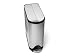 Kitchen & Housewares : simplehuman CW1820 Deluxe Fingerprint-Proof 10-Gallon Butterfly Step Can, Brushed Stainless