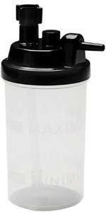 Dry Bubble Humidifier: Plastic Nut, Black Cap, - 50 EA/CS