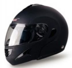 Klapphelm MAX Racing, matt Schwarz