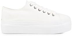 Sixtyseven Women's Moa Canvas White Size EU 40 fabric. inside of fabric. rubber outsole.