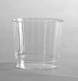Crystal Cut 9 oz Plastic Rocks Glasses 20 per Pack