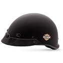 Harley-Davidson&reg; Men's Spoiler Half Helmet. Lightweight Aramid&reg; fiberglass shell. Gloss or Flat Black. 97353-01V; 97352-01V