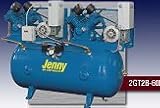 Jenny 2(GT5B)-120 Duplex-2 Stage Electric Stationary Tank Mounted Air Compressors 10 HP, 900RPM