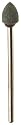 Foredom Silicon Carbide Point, Wheel, 150 Grit, 3/8" Diameter , 3/32" Shank, Green
