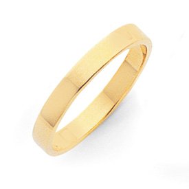 Genuine IceCarats Designer Jewelry Gift 14K 3Mm Flat Wedding Band Size 8.50