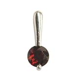 Round-Cut Red Garnet Crystal Pendant