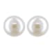 Schmuck-Pur S�sswasser-Perlen-Silber-Ohrstecker wei� 10 mm