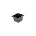Camwear Food Pan Sixth Size - 4'' Deep Black
