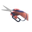 Long-Loop Easi-Grip Scissors - 3" Pointed Blade - Right Hand