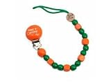 Wooden Pacifier Clip - Peas and Carrots