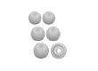 One Set/3 sizes - S,M,L CLEAR - High density (thicker) silicone, replacement ear cushions for ear-canal fitting earphones earbuds PLUS FREE SAMPLE PAIR of Memory Foam earphone cushions