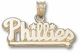 Philadelphia Phillies 3/8 Phillies Pendant - Gold Plated Jewelry