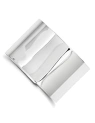 Sterling Silver 40mm Fancy Cuff Bangle Bracelet Made in Italy
