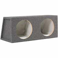 Scosche SE102CC 10-Inch Dual Subwoofer Enclosure (Grey/Black)
