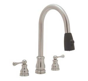 Huntington Brass 2 Handle pull-down faucet