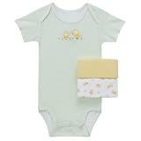 Baby Bodysuit 10-Pack - Large 6-12 Months, Yellow & Green - Free Shipping