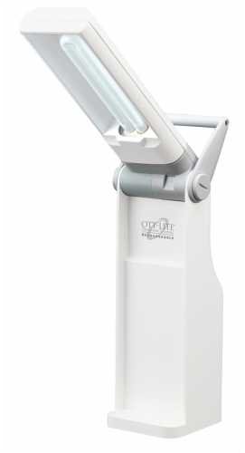 TrueColor Battery Powered Task Lamp TC10816: White & Grey