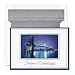 Waterfront at Night Card Corporate Holiday