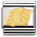 NOMINATION Italian Charm in stainless steel and 18k gold (Book)