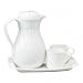 Hormel(R) Swirl Design Carafe Set, White