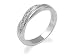 9ct White Gold Diamond Bride's Twist Ring