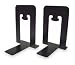 Industrial Grade 2WFY1 Bookends, Black, Metal, PK2