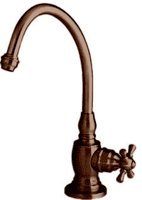 Hampton Cold Water Filtration Faucet with Cross Handle Finish: Antique Bronze