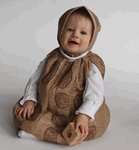 Mullins Square Peanut Baby Costume, Tan - 6-18 Months