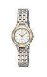 Seiko Steel Solar Movement White Dial Women's watch #SUP004