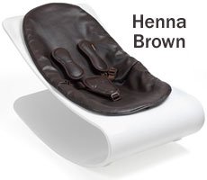 coco plexistyle baby lounger   White Frame   Henna Brown